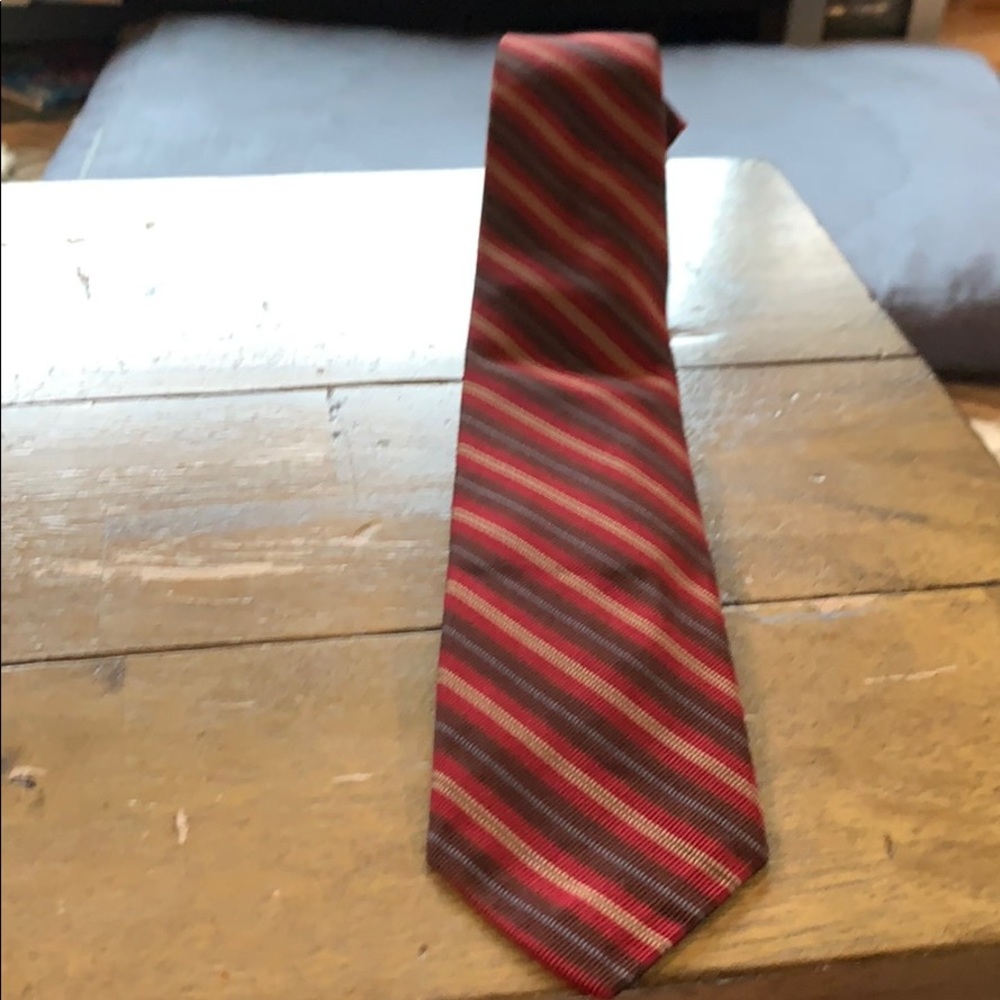 EUC Polo by Ralph Lauren Brown and Red Tie